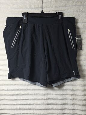 0507 Korsa Women's Athletic Shorts with Built In Underwear